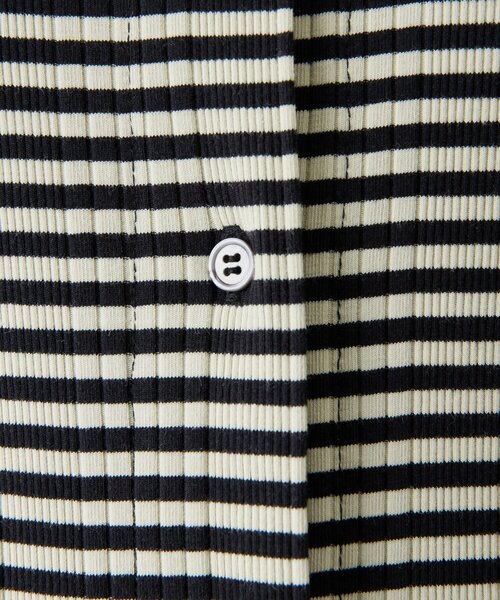 ear PAPILLONNER(イアパピヨネ)の「ボーダーフロントボタンカーデ【SUM1 STYLE×MONT KEMME(Tシャツ/カットソー・レディース・ブラック/レッド・FREE)」の18枚目の写真