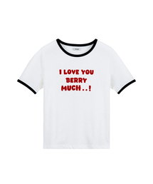 Berry Much Ringer T-shirt Navy