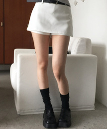 ベルト付き ラップミニスカパン