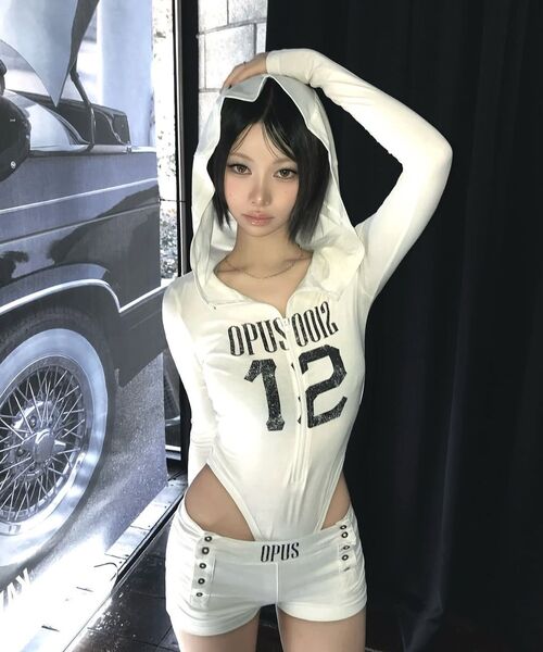 OPUS 0012(オーパス0012)の「Op. 07 PITSTOP BODYSUIT WHITE(Tシャツ/カットソー・レディース・その他・X-SMALL/MEDIUM/SMALL)」の3枚目の写真