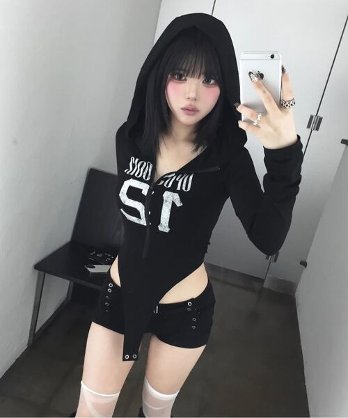 OPUS 0012(オーパス0012)の「Op. 07 PITSTOP BODYSUIT WHITE(Tシャツ/カットソー・レディース・その他・X-SMALL/MEDIUM/SMALL)」の4枚目の写真