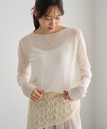 ROPE' PICNIC | ラメシアーリブトップス(Tシャツ/カットソー)