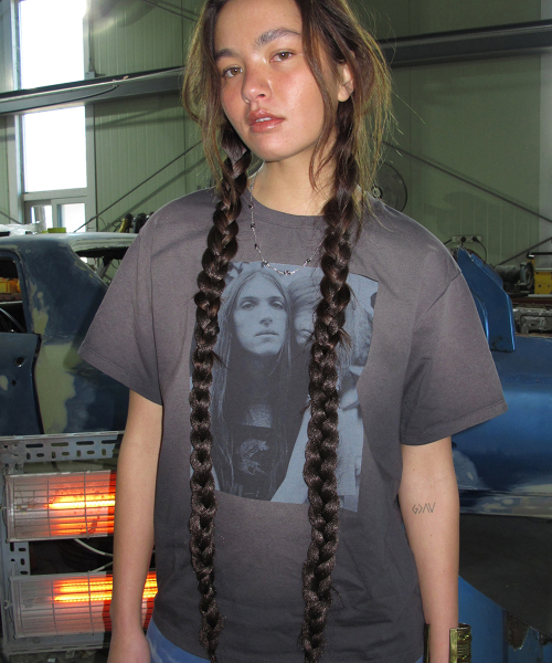CENTAUR.KR（セントール）の「MY LOVE WASHED T-SHIRT_CHARCOAL（Tシャツ/カットソー・レディース・その他・FREE）」の4枚目の写真