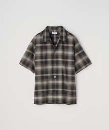 JOHN SMEDLEY（ジョンスメドレー）の「ボイルチェックオープンカラー半袖シャツ|FB204（シャツ/ブラウス）」