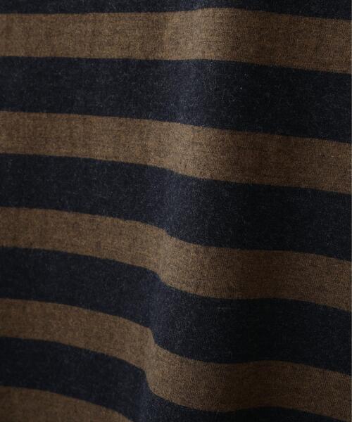 MHL.(エムエイチエル)の「LIGHT COTTON MELANGE STRIPE(Tシャツ/カットソー・レディース・ブラウン・2)」の6枚目の写真