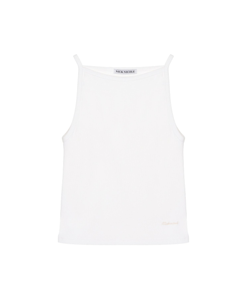 NICK&NICOLE(ニックアンドニコール)の「BOAT NECK SLEEVELESS TOP_IVORY(Tシャツ/カットソー・レディース・その他・FREE)」の1枚目の写真