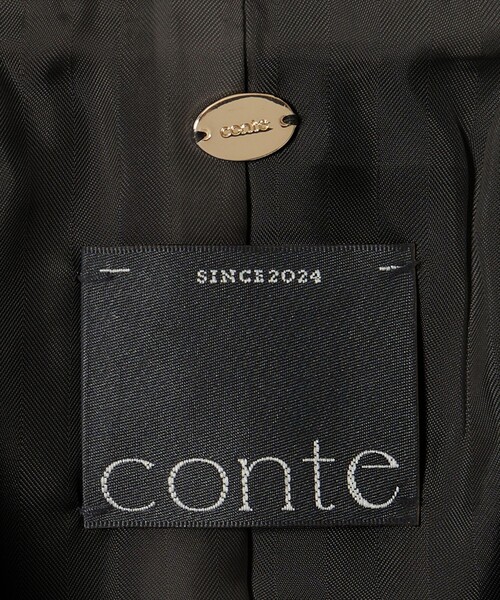 conte(コンテ)の「<conte>ラムレザー ダブル ジャケットコート(ブルゾン・レディース・ブラック・FREE)」の13枚目の写真