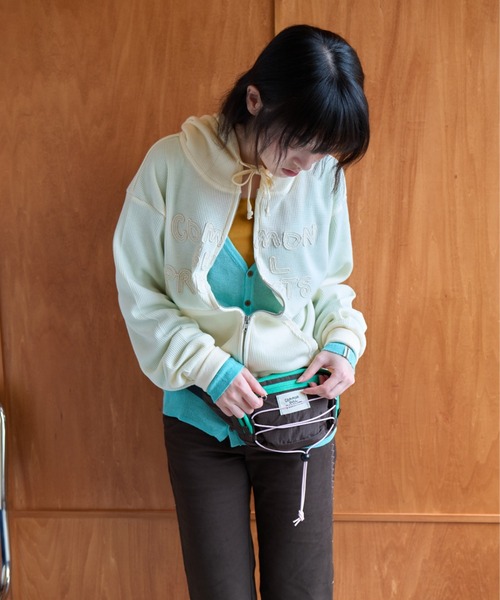 common gull products.(コモンガルプロダクツ)の「駆け込みウエストポーチ(ボディバッグ/ウエストポーチ・レディース・ピンク系/ブラウン系/イエロー系/ブラック系/ミント・フリー)」の10枚目の写真