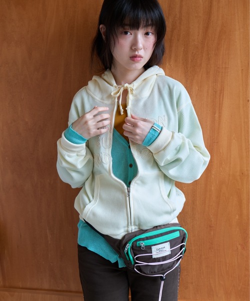 common gull products.(コモンガルプロダクツ)の「駆け込みウエストポーチ(ボディバッグ/ウエストポーチ・レディース・ピンク系/ブラウン系/イエロー系/ブラック系/ミント・フリー)」の11枚目の写真