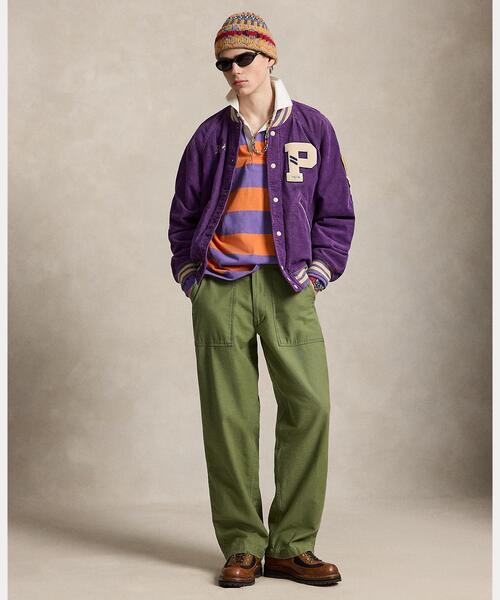 POLO RALPH LAUREN(ポロ ラルフ ローレン)の「コーデュロイ レター ジャケット(スタジャン・メンズ・パープル・L/M)」の3枚目の写真