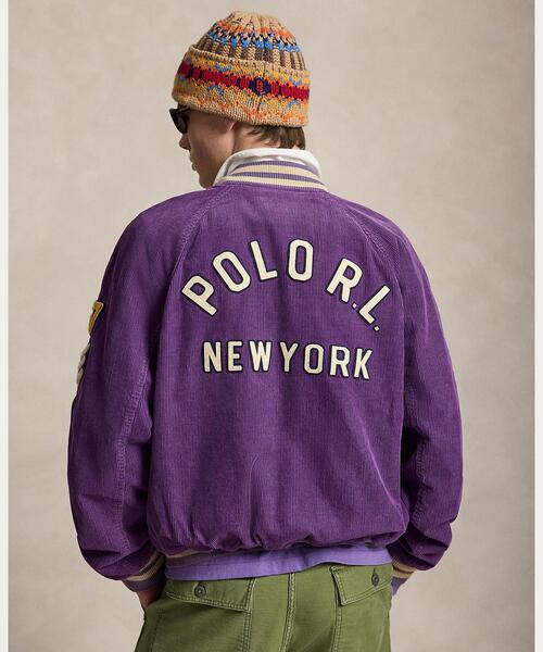 POLO RALPH LAUREN(ポロ ラルフ ローレン)の「コーデュロイ レター ジャケット(スタジャン・メンズ・パープル・L/M)」の8枚目の写真