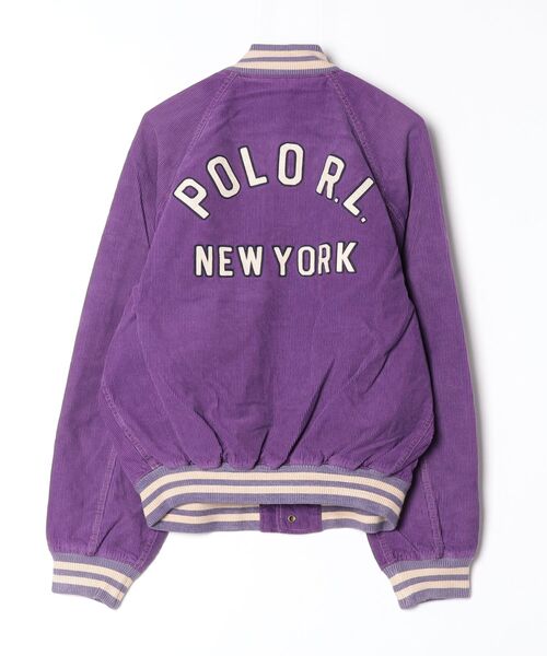 POLO RALPH LAUREN(ポロ ラルフ ローレン)の「コーデュロイ レター ジャケット(スタジャン・メンズ・パープル・L/M)」の6枚目の写真