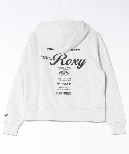 ROXY(ロキシー)の「ROXY HISTORICAL ZIP HOODIE ヒストリカルロゴ ジップフーディ スウェットパーカー 【2026年秋冬モデル】(パーカー・レディース・グレー/ホワイト/ブルー/ブラック・SMALL/MEDIUM/LARGE)」の5枚目の写真