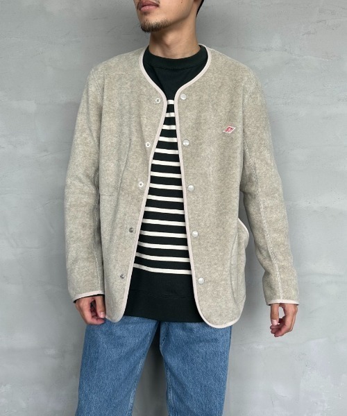 DANTON（ダントン）の「【WEB先行予約】[DANTON/ダントン] フリースノーカラージャケット（ノーカラージャケット・レディース・ブラウン/グレイッシュベージュ/ブラック/ダークグレー・40/38/44/42）」の21枚目の写真