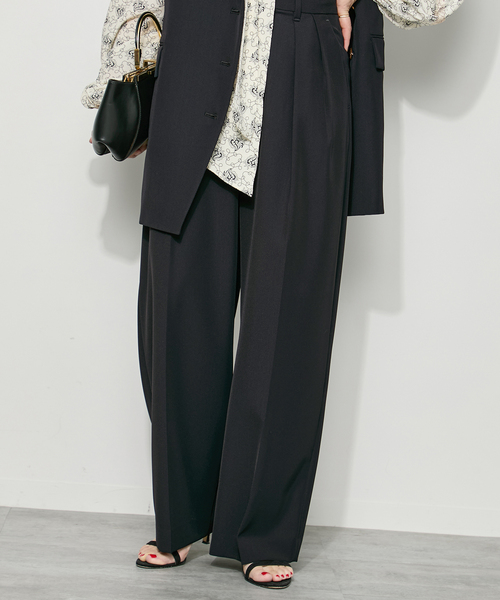 journal standard L'essage(ジャーナルスタンダードレサージュ)の「ヴィスポリギャバパンツ(グレーA・ネイビー)(その他パンツ・レディース・グレー/ネイビー・38/40/34/36)」の17枚目の写真