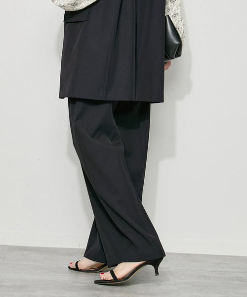 journal standard L'essage(ジャーナルスタンダードレサージュ)の「ヴィスポリギャバパンツ(グレーA・ネイビー)(その他パンツ・レディース・グレー/ネイビー・38/40/34/36)」の19枚目の写真