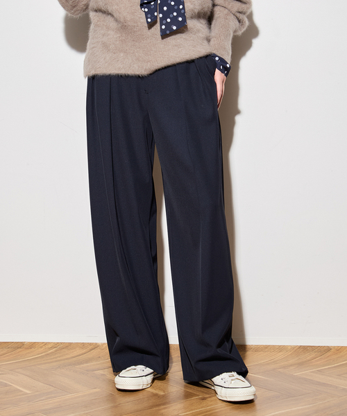 journal standard L'essage(ジャーナルスタンダードレサージュ)の「ヴィスポリギャバパンツ(グレーA・ネイビー)(その他パンツ・レディース・グレー/ネイビー・38/40/34/36)」の12枚目の写真