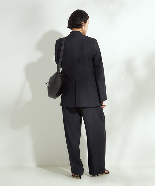 journal standard L'essage(ジャーナルスタンダードレサージュ)の「ヴィスポリギャバパンツ(グレーA・ネイビー)(その他パンツ・レディース・グレー/ネイビー・38/40/34/36)」の6枚目の写真