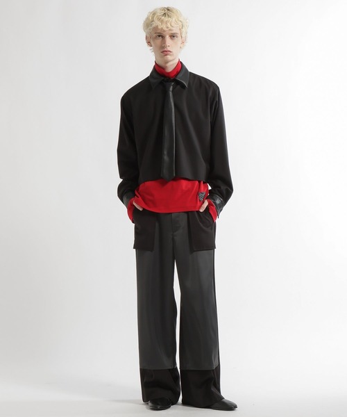 HARE(ハレ)の「【2サイズ展開】アソートネクタイシャツ(HARE)(シャツ/ブラウス・メンズ・ブラック/ネイビー/ホワイト・SMALL/MEDIUM)」の7枚目の写真