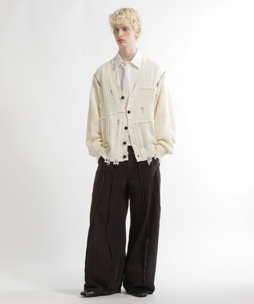 HARE(ハレ)の「【2サイズ展開】アソートネクタイシャツ(HARE)(シャツ/ブラウス・メンズ・ブラック/ネイビー/ホワイト・SMALL/MEDIUM)」の9枚目の写真