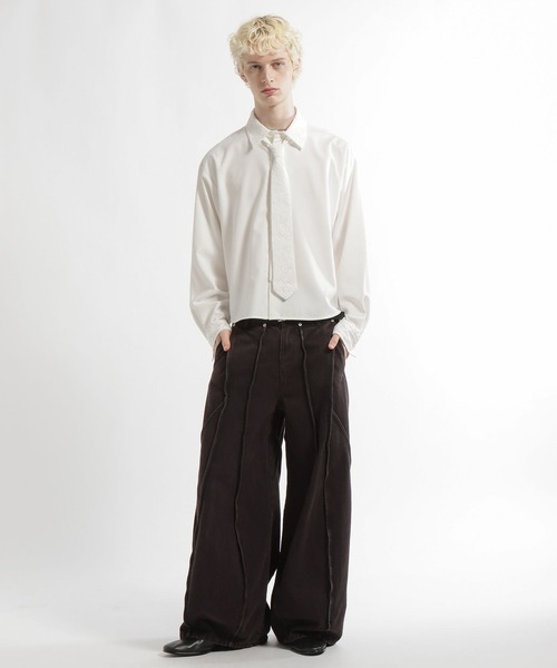 HARE(ハレ)の「【2サイズ展開】アソートネクタイシャツ(HARE)(シャツ/ブラウス・メンズ・ブラック/ネイビー/ホワイト・SMALL/MEDIUM)」の10枚目の写真
