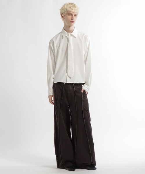HARE(ハレ)の「【2サイズ展開】アソートネクタイシャツ(HARE)(シャツ/ブラウス・メンズ・ブラック/ネイビー/ホワイト・SMALL/MEDIUM)」の11枚目の写真