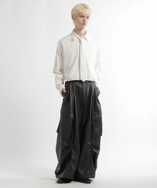 HARE(ハレ)の「【2サイズ展開】アソートネクタイシャツ(HARE)(シャツ/ブラウス・メンズ・ブラック/ネイビー/ホワイト・SMALL/MEDIUM)」の12枚目の写真
