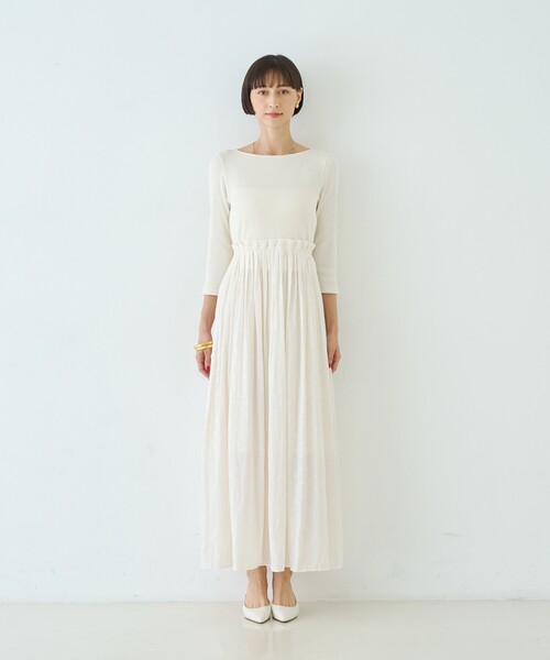 Rouge vif（ルージュヴィフ）の「ドット柄ドッキングワンピース（ワンピース・レディース・ブラック/アイボリー・38/36）」の22枚目の写真