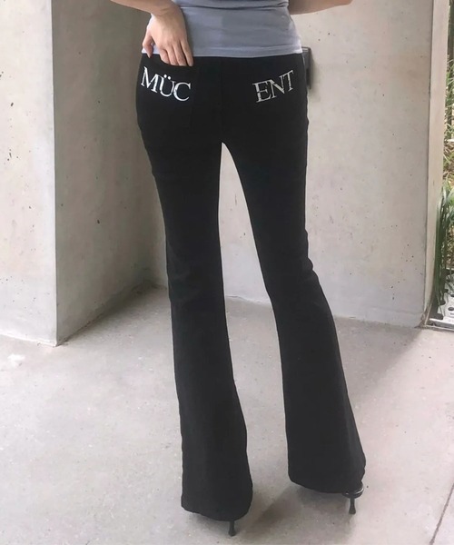 MUCENT(ムセント)の「MUCENT/RAXENブーツカットデニムパンツ(その他パンツ・レディース・ブラック・SMALL)」の5枚目の写真