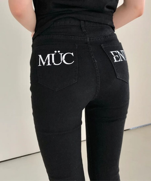 MUCENT(ムセント)の「MUCENT/RAXENブーツカットデニムパンツ(その他パンツ・レディース・ブラック・SMALL)」の9枚目の写真