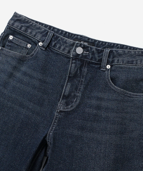 ADHOC(アドホック)の「男性テーパードフィットデニムパンツ (DK-INDIGO) (HC8DP07)(デニムパンツ・メンズ・その他・76/71/81/86)」の2枚目の写真