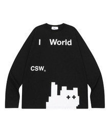◇CATSAVETHEWORLD◇ブランド直輸入正規品/ピーカブーキャット ロングスリーブTee Peekaboo Cat Long Sleeve Tee