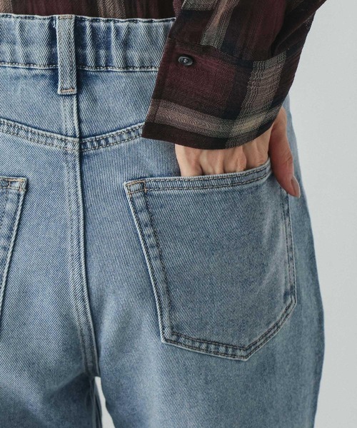 GLOBAL WORK(グローバルワーク)の「GOODデニムバギースキニーパンツ/911104(デニムパンツ・レディース・サックスブルー/ブラック・MEDIUM/SMALL/X-SMALL/LARGE)」の17枚目の写真