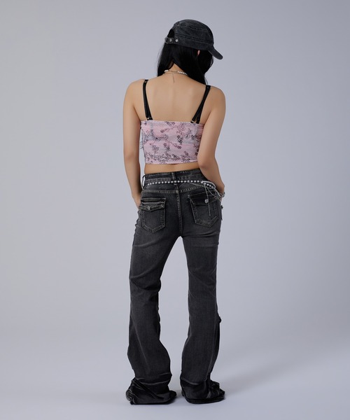 dollslutz(ドルズラッツ)の「【dollslutz】floral lingerie cami /【ドルズラッツ】フローラルランジェリーキャミ(その他トップス・レディース・ピンク・FREE)」の8枚目の写真