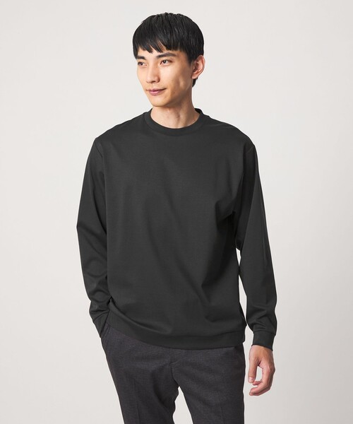 green label relaxing(グリーンレーベルリラクシング)の「L/A ポンチ ビズ クルーネック カットソー(Tシャツ/カットソー・メンズ・ターコイズブルー系/ダークグレー/ライトグレー・XL/M/L/S)」の2枚目の写真