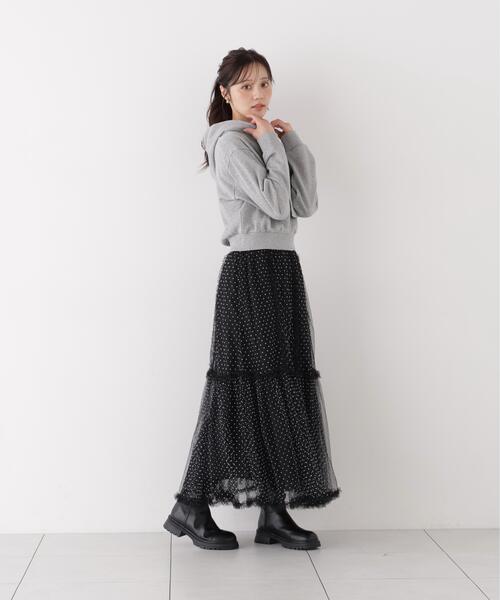 PROPORTION BODY DRESSING(プロポーションボディドレッシング)の「<E>リボン付きフーディー / 1216260003(パーカー・レディース・オフホワイト/グレー系その他・FREE)」の3枚目の写真