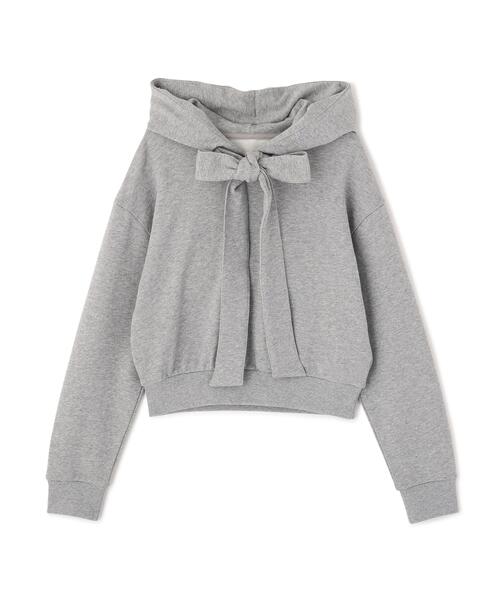 PROPORTION BODY DRESSING(プロポーションボディドレッシング)の「<E>リボン付きフーディー / 1216260003(パーカー・レディース・オフホワイト/グレー系その他・FREE)」の6枚目の写真