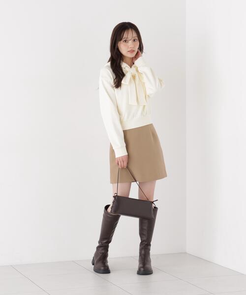 PROPORTION BODY DRESSING(プロポーションボディドレッシング)の「<E>リボン付きフーディー / 1216260003(パーカー・レディース・オフホワイト/グレー系その他・FREE)」の12枚目の写真