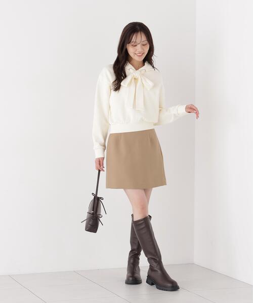 PROPORTION BODY DRESSING(プロポーションボディドレッシング)の「<E>リボン付きフーディー / 1216260003(パーカー・レディース・オフホワイト/グレー系その他・FREE)」の13枚目の写真