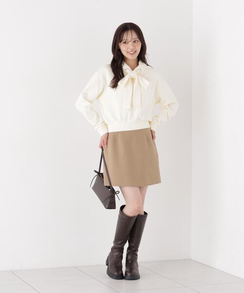 PROPORTION BODY DRESSING(プロポーションボディドレッシング)の「<E>リボン付きフーディー / 1216260003(パーカー・レディース・オフホワイト/グレー系その他・FREE)」の14枚目の写真