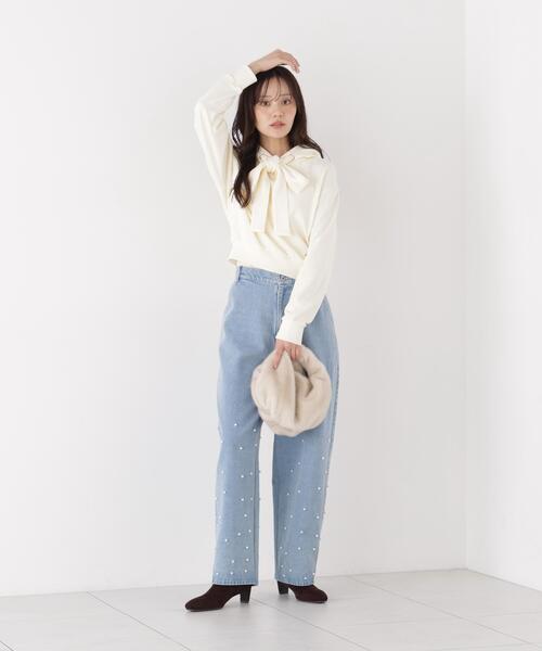 PROPORTION BODY DRESSING(プロポーションボディドレッシング)の「<E>リボン付きフーディー / 1216260003(パーカー・レディース・オフホワイト/グレー系その他・FREE)」の15枚目の写真