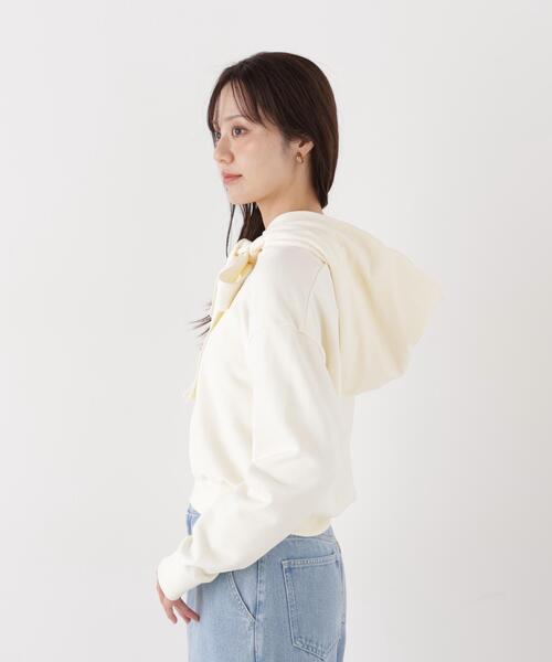 PROPORTION BODY DRESSING(プロポーションボディドレッシング)の「<E>リボン付きフーディー / 1216260003(パーカー・レディース・オフホワイト/グレー系その他・FREE)」の18枚目の写真