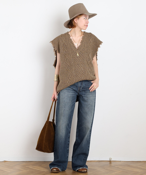 R13(アールサーティーン)の「【R13/アールサーティーン】D'ARCY LOOSE JEAN(デニムパンツ・レディース・ブルー・24/25/26)」の4枚目の写真
