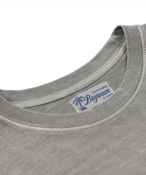 BIGWAVE COLLECTIVE(ビッグウェーブコレクティブ)の「PEACE BEGINS SMILE L/S TEE (TITANIUM)(Tシャツ/カットソー・メンズ・その他・LARGE)」の3枚目の写真