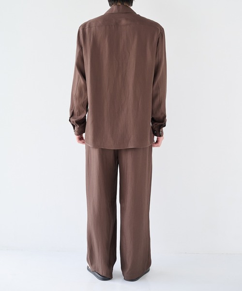 STUDIOUS(ステュディオス)の「【STUDIOUS】Noseason Linen Open Shirts(シャツ/ブラウス・メンズ・ブラック/ナチュラル/ブラウン・3/2/1)」の20枚目の写真