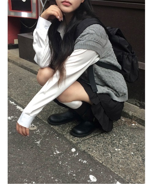 anyonemore(エニワンモア)の「くびれシルエットサイドボタン2WAY長袖シャツ(シャツ/ブラウス・レディース・ホワイト・FREE)」の12枚目の写真