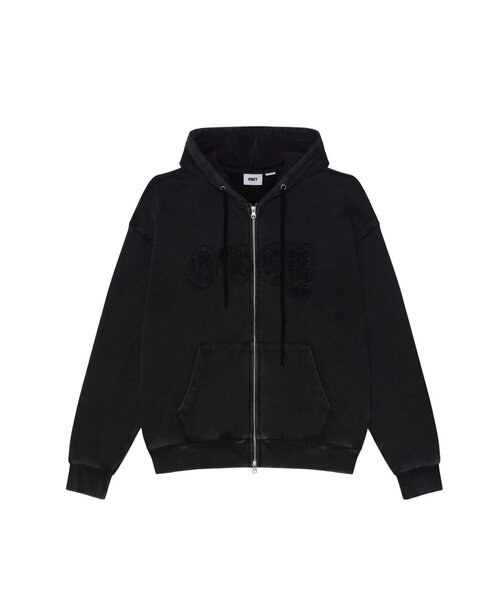 OBEY(オベイ)の「【OBEY】GOTHIC ZIP HOOD(パーカー・メンズ・オリーブ/ブラック/ブラウン・SMALL)」の2枚目の写真
