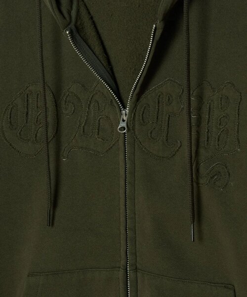 OBEY(オベイ)の「【OBEY】GOTHIC ZIP HOOD(パーカー・メンズ・オリーブ/ブラック/ブラウン・SMALL)」の12枚目の写真