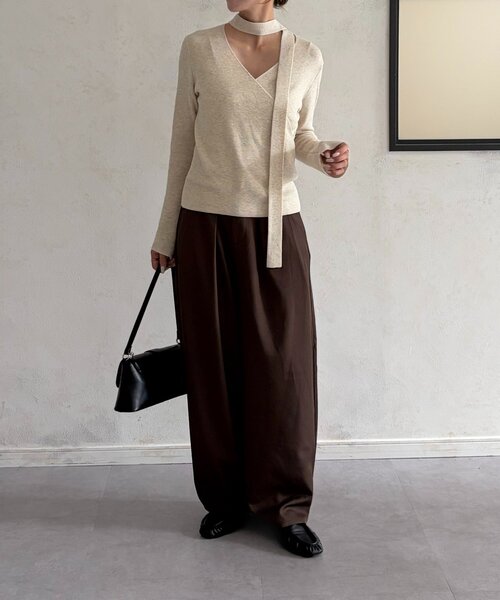 Thevon(ゼボン)の「コクーンタックパンツ(その他パンツ・レディース・ブラウン/ブラック・S/M)」の21枚目の写真