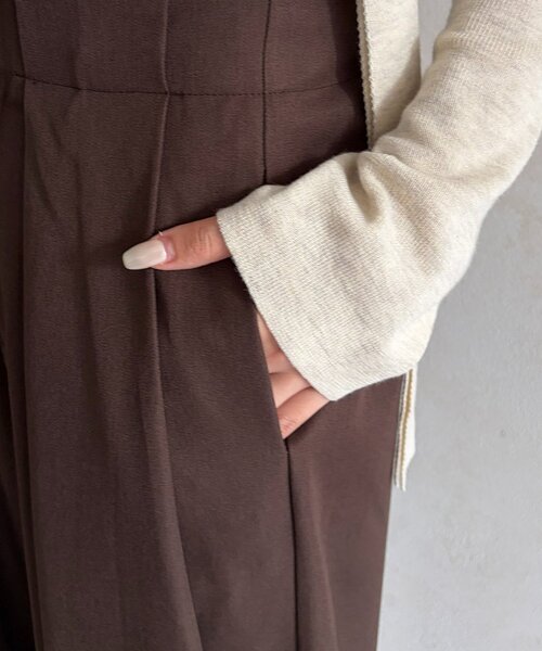 Thevon(ゼボン)の「コクーンタックパンツ(その他パンツ・レディース・ブラウン/ブラック・S/M)」の10枚目の写真